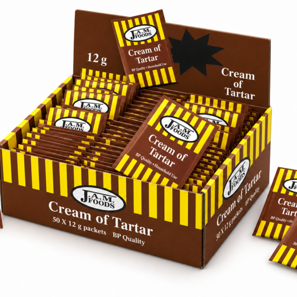 Cream of Tartar, 12g to 100g