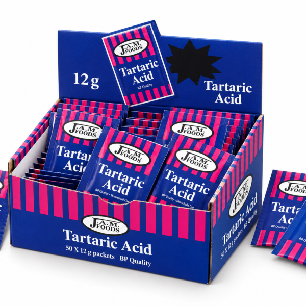 Tartaric Acid, 12g to 100g