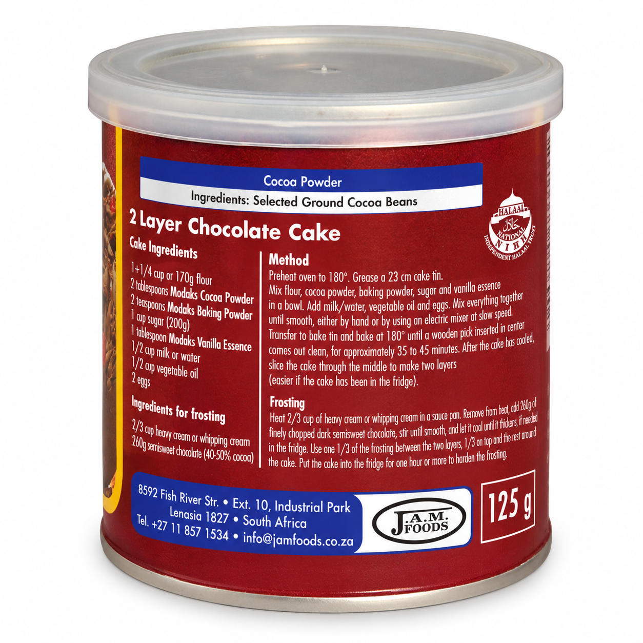 Cocoa Powder Tin 125g - Image 2