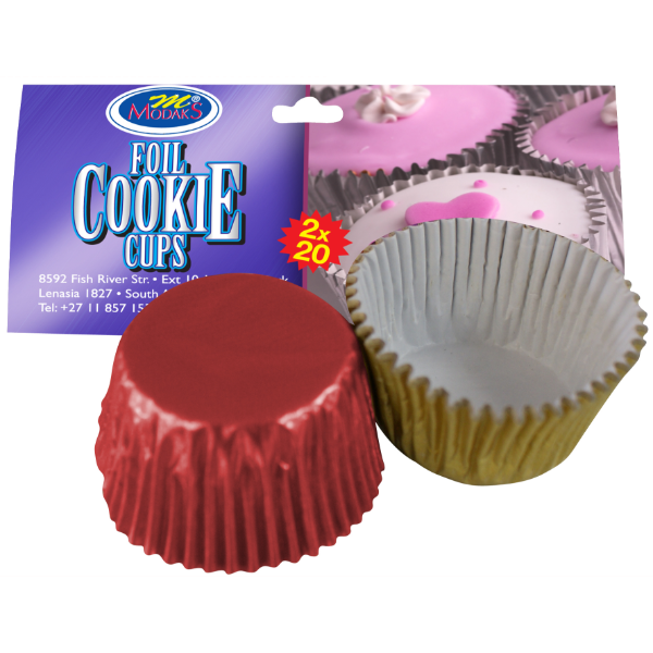 COOKIE CUPS LARGE FOIL 40's