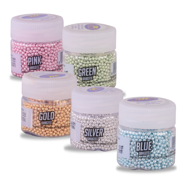 Coloured Dragees - Small 25g