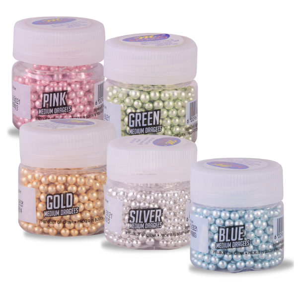 Coloured Dragees - Medium 25g