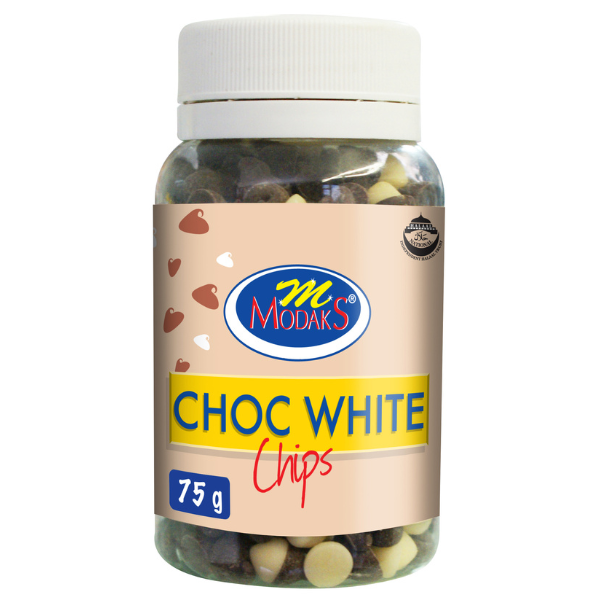 Choc White Chips 75g