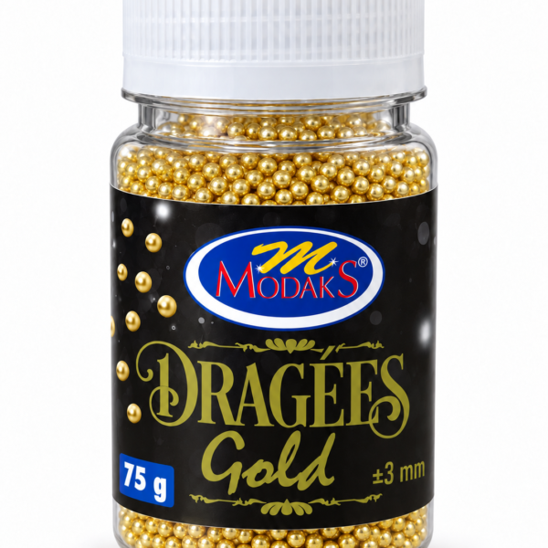 Gold Dragées 75 g Small (3 mm)